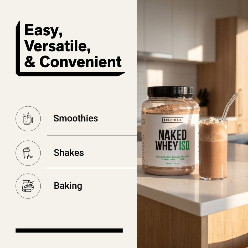 Chocolate Grass-Fed Whey Isolate Protein Powder - Chocolate