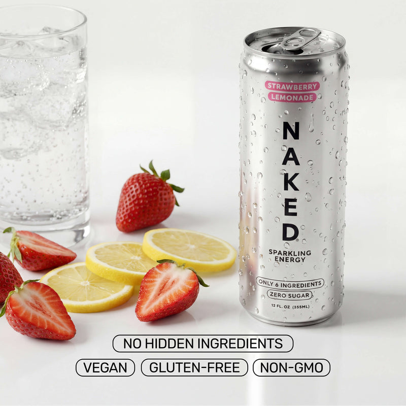 Strawberry Lemonade Naked Sparkling Energy - Strawberry Lemonade