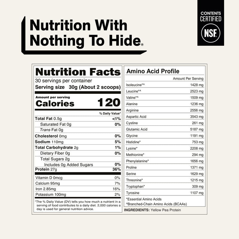 Pea Protein Powder - Unflavored