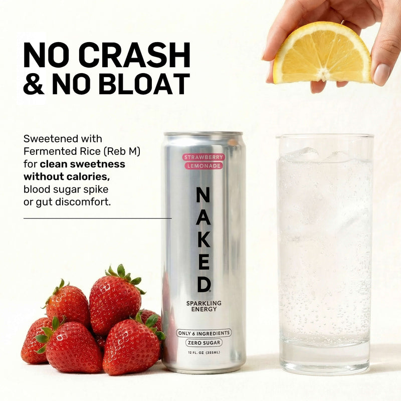 Strawberry Lemonade Naked Sparkling Energy - Strawberry Lemonade