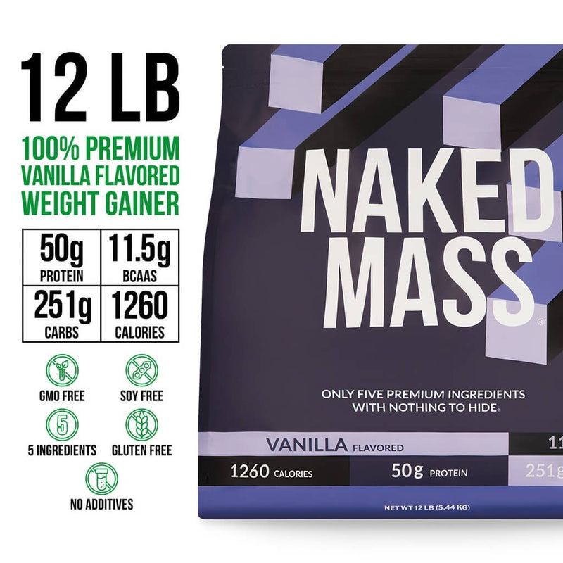 Vanilla Mass Gainer Protein Supplement - Vanilla 12LB