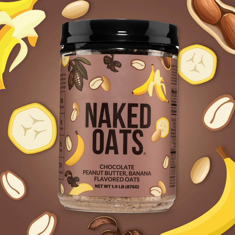 Chocolate Peanut Butter Banana Protein Oats - Chocolate PB Banana