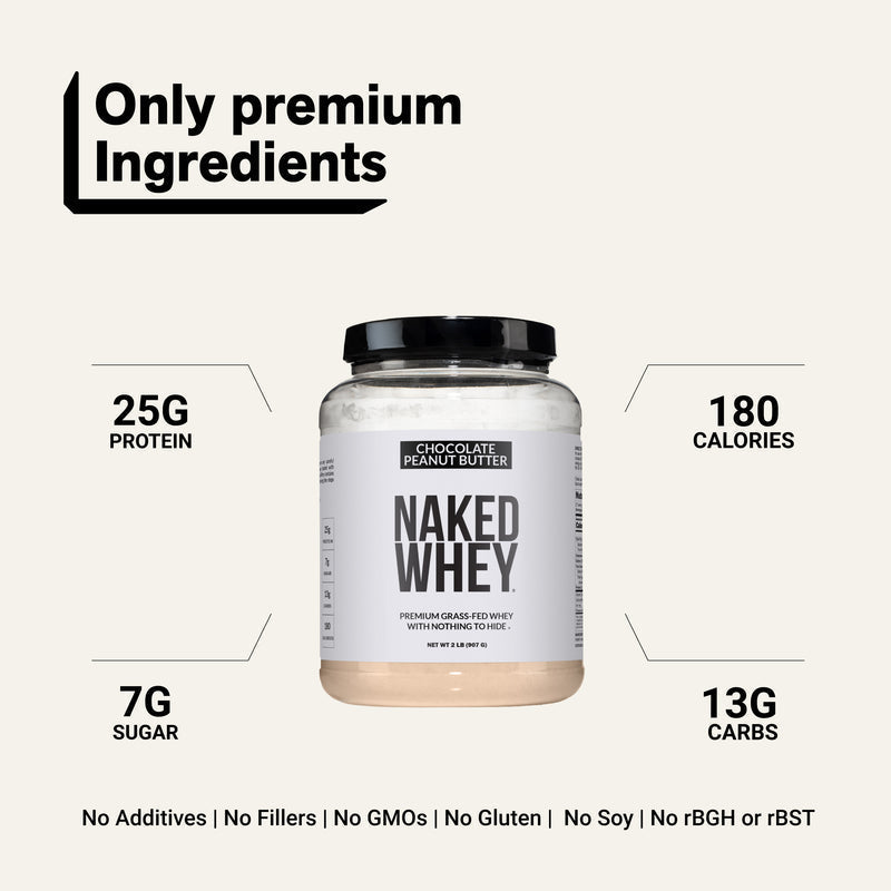Chocolate Peanut Butter Whey Protein Powder 2LB - Chocolate PB