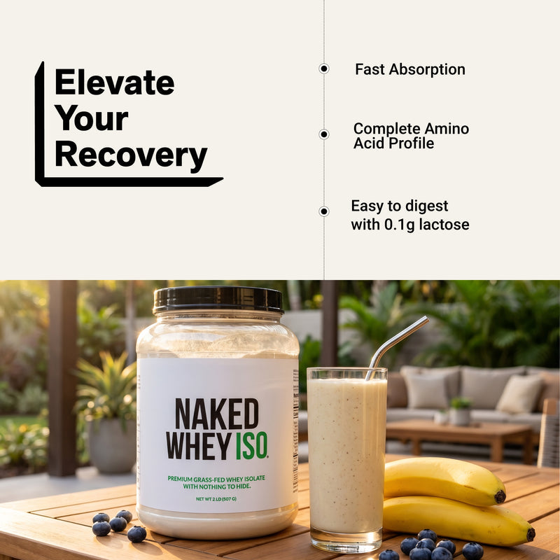 Grass Fed Whey Isolate Protein Powder - Unflavored