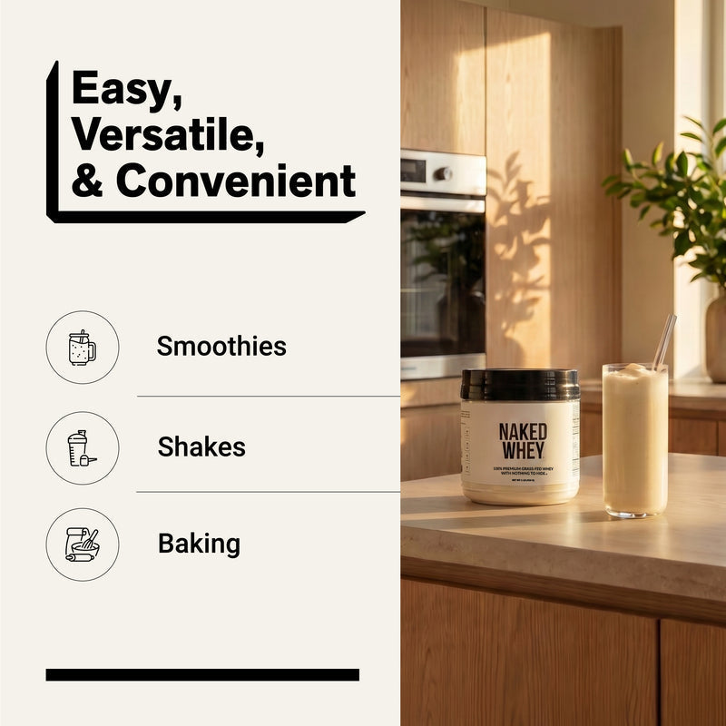Grass Fed Whey Protein Powder - Unflavored