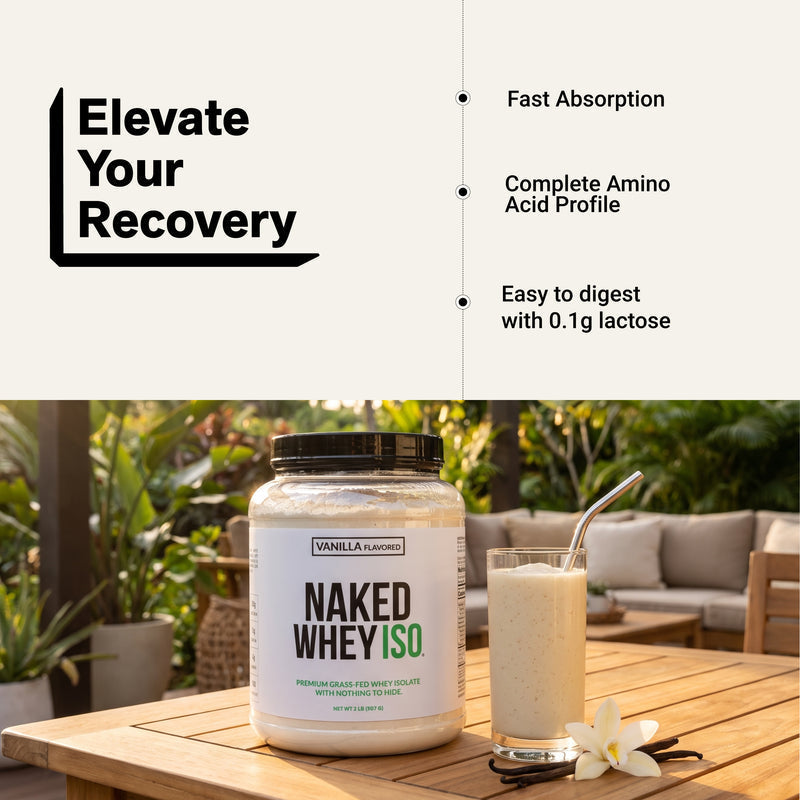 Vanilla Grass-Fed Whey Isolate Protein Powder - Vanilla