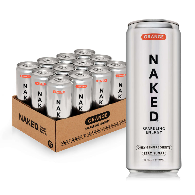 Orange Naked Sparkling Energy - Orange