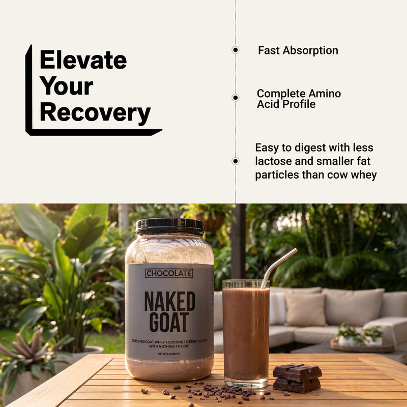 Chocolate Goat Whey Protein Powder - Chocolate