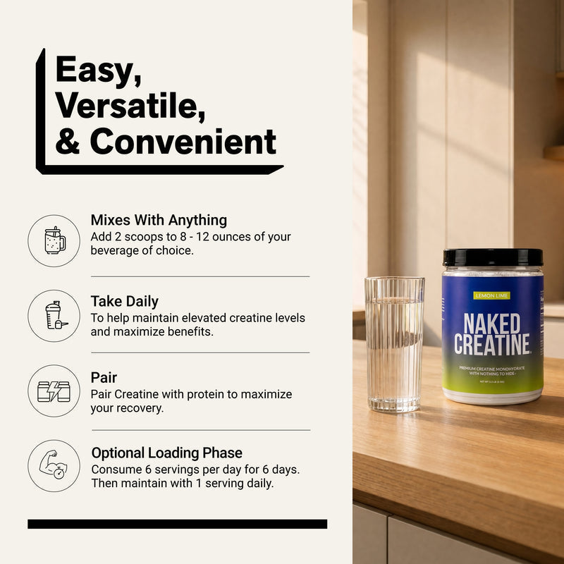 Lemon Lime Creatine Monohydrate Powder - Lemon Lime