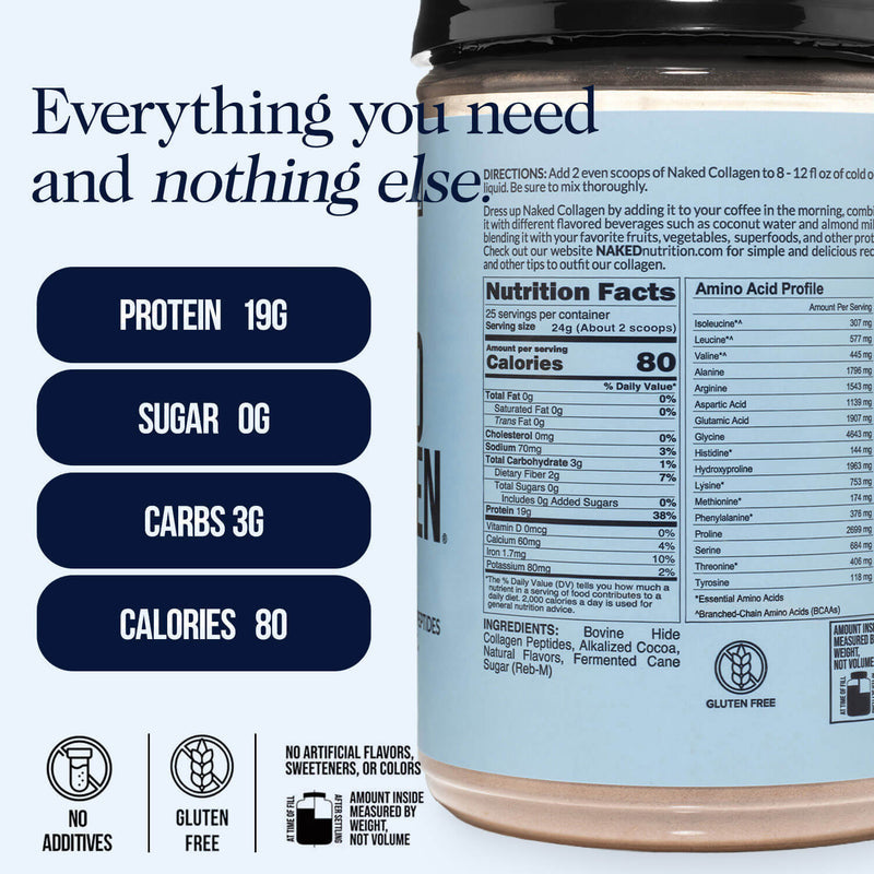 Chocolate Collagen Peptides Powder - Chocolate Collagen Peptides