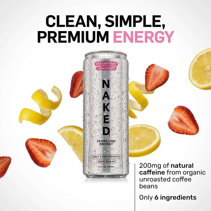 Strawberry Lemonade Naked Sparkling Energy - Strawberry Lemonade