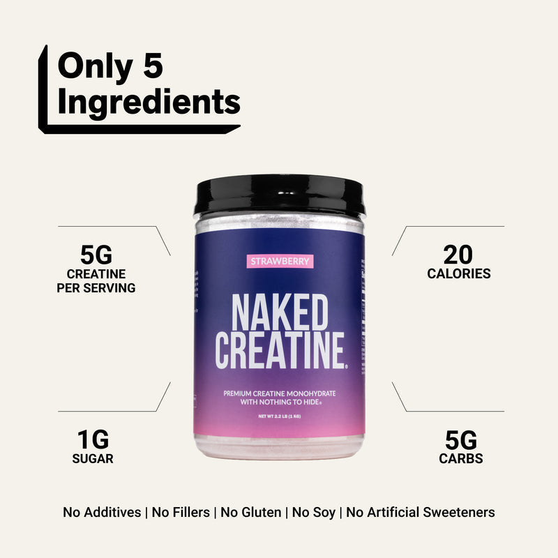 Strawberry Creatine Monohydrate Powder - Strawberry