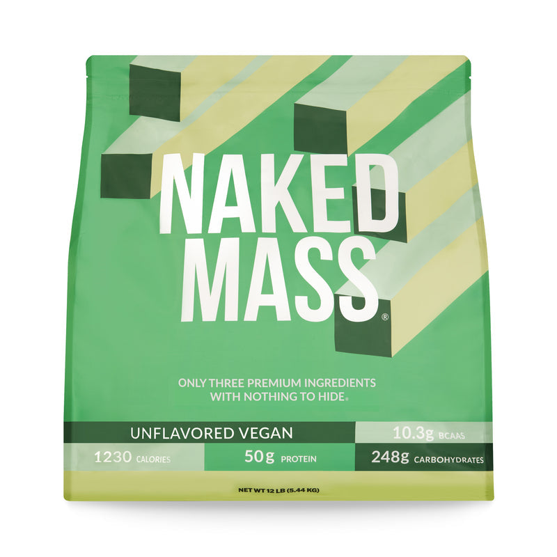 Vegan Mass Gainer Supplement - Unflavored (Vegan) 12LB