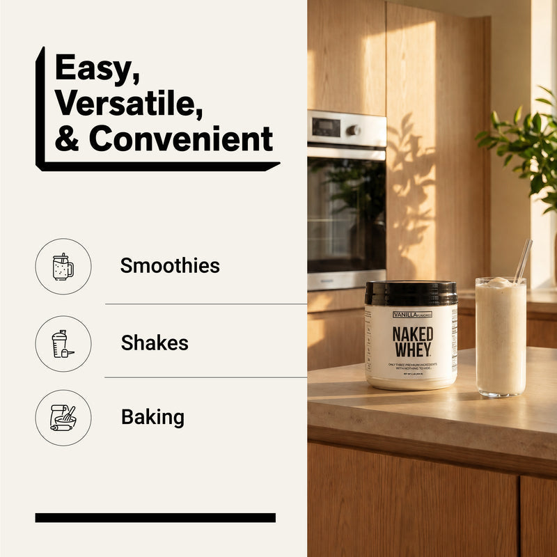 Vanilla Whey Protein Powder 1lb - Vanilla