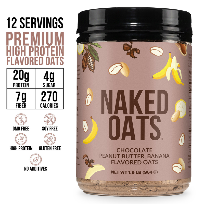 Chocolate Peanut Butter Banana Protein Oats - Chocolate PB Banana