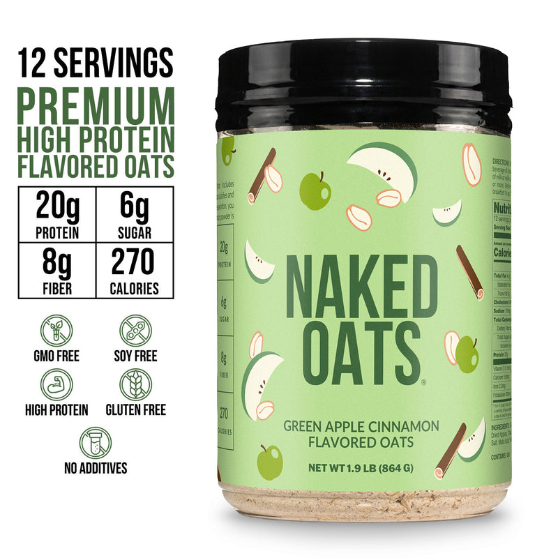 Green Apple Cinnamon Protein Oats - Green Apple Cinnamon