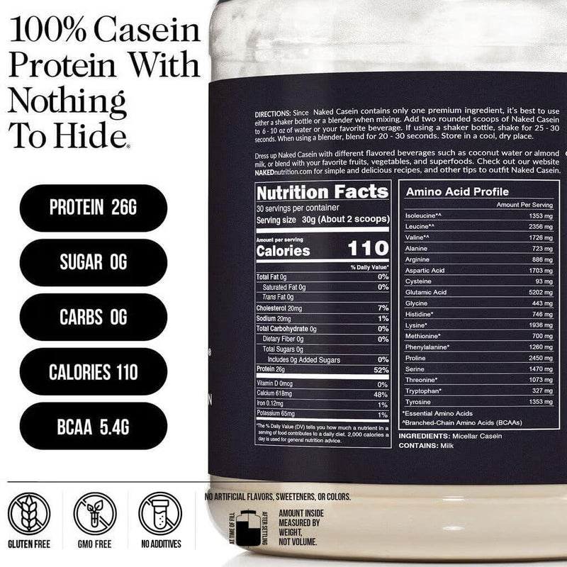 Micellar Casein Protein Powder - Unflavored