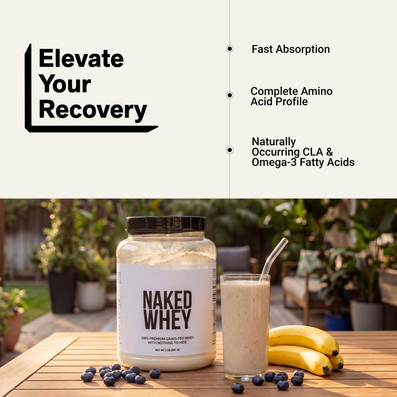 Grass Fed Whey Protein Powder - Unflavored
