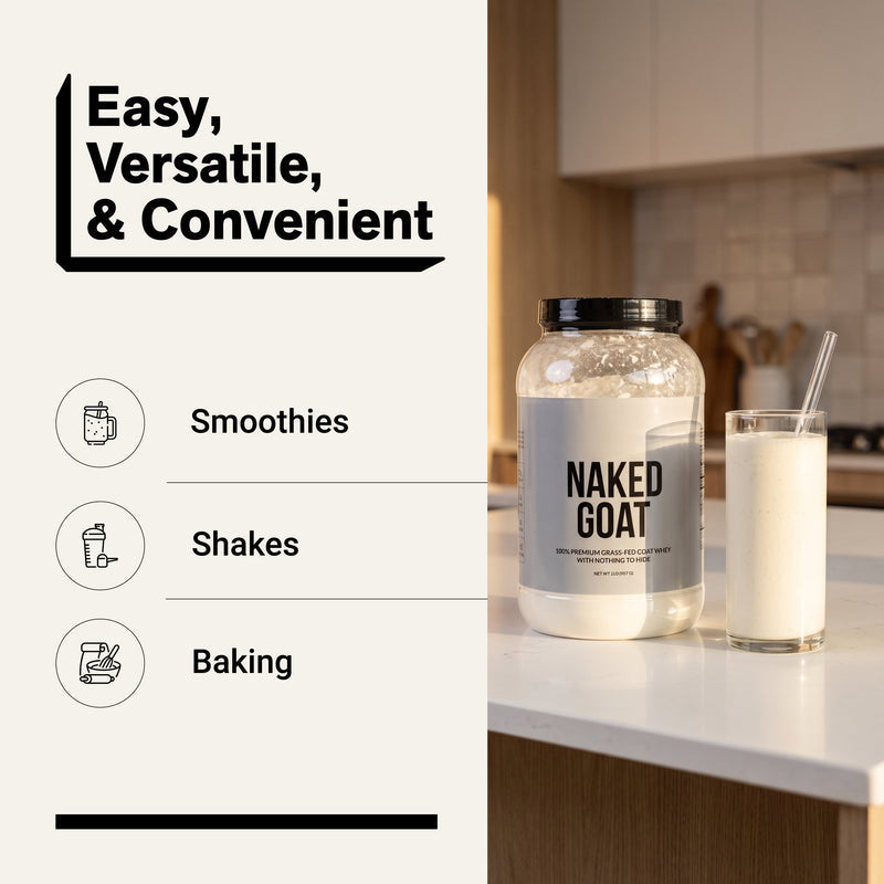 Goat Whey Protein Powder - Unflavored