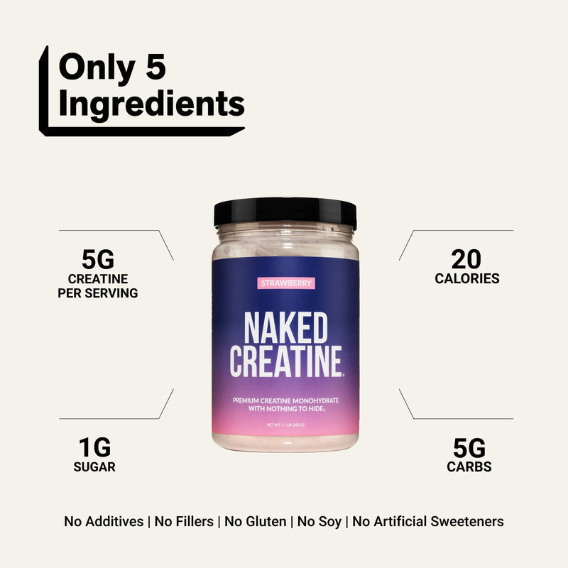 Strawberry Creatine Monohydrate Powder - Strawberry