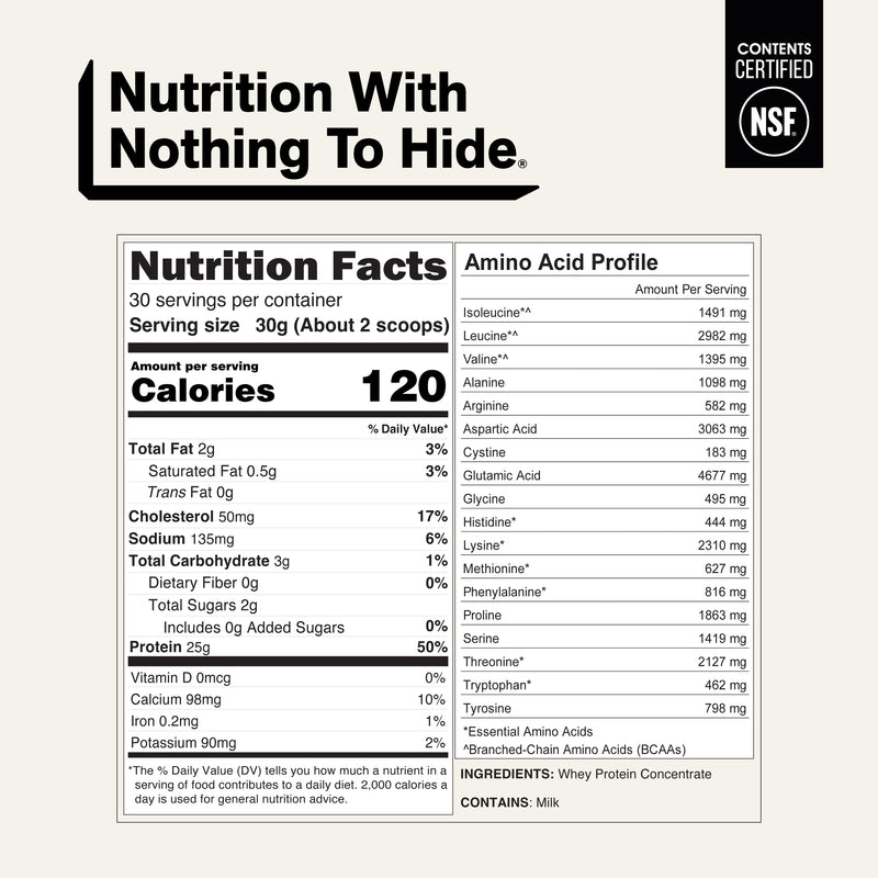 Grass Fed Whey Protein Powder - Unflavored