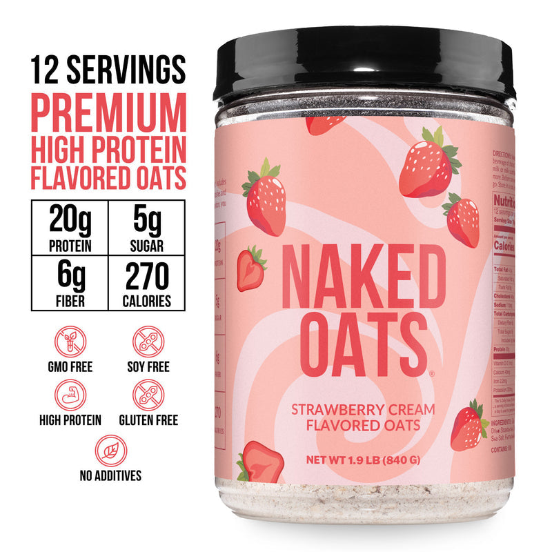 Strawberry Cream Protein Oats - Strawberry Cream