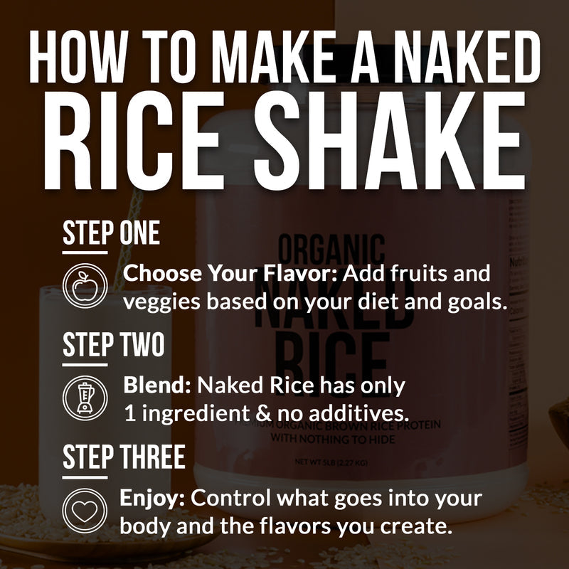 Organic Brown Rice Protein Powder 1lb - Unflavored 1LB