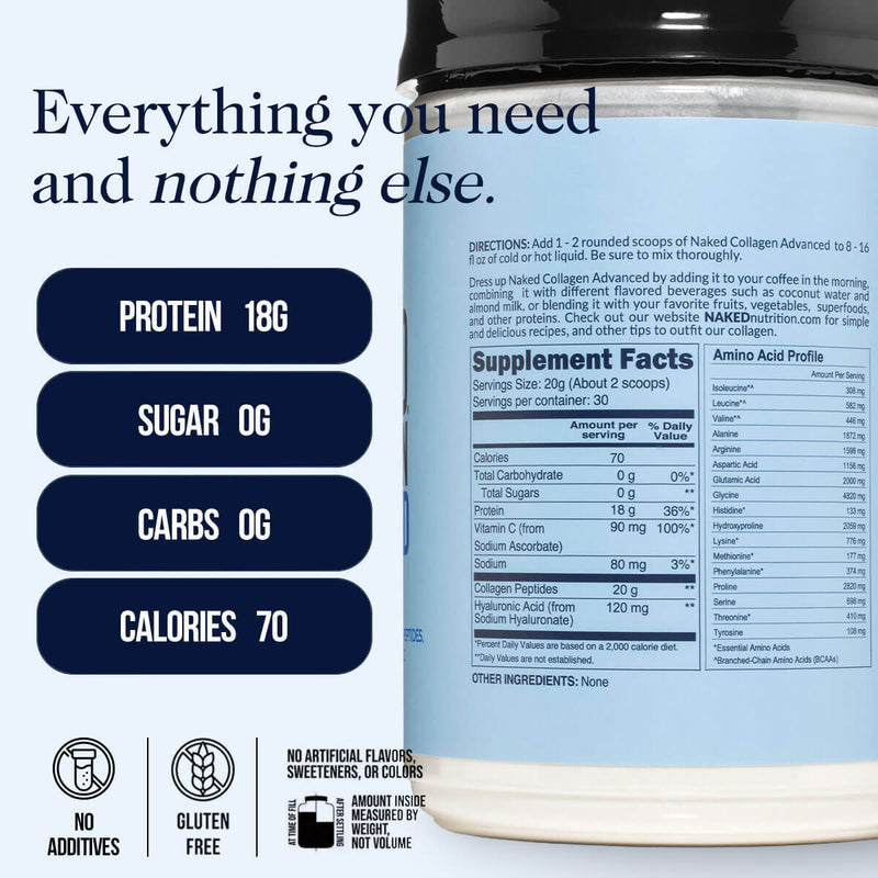 Collagen Peptides with Hyaluronic Acid - Advanced Collagen Peptides