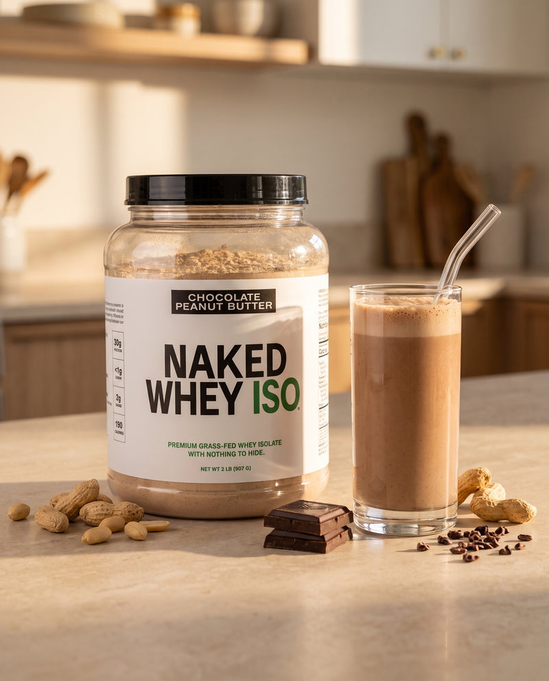 Chocolate Peanut Butter Grass-Fed Whey Isolate Protein Powder - Chocolate Peanut Butter