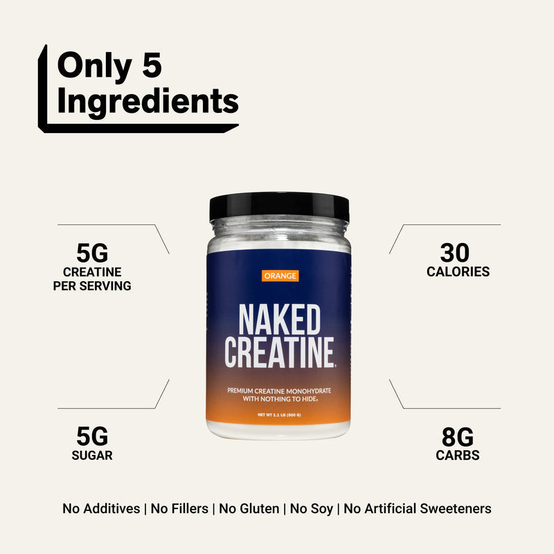 Orange Creatine Monohydrate Powder - Orange